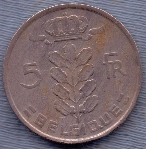 Belgica 5 Francs 1963 * Leyenda En Frances *