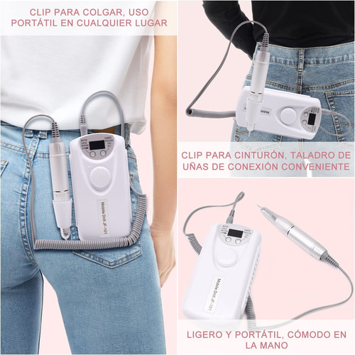 Drill Para Uñas Profesional, Taladro Uñas Electrico Portátil