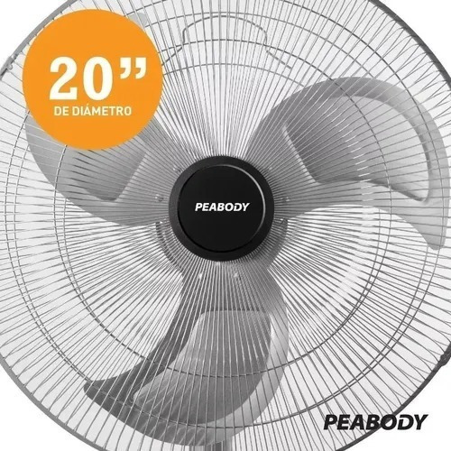 Ventilador De Pie Peabody 130 W Metal 20 Pulgadas 3 Vel