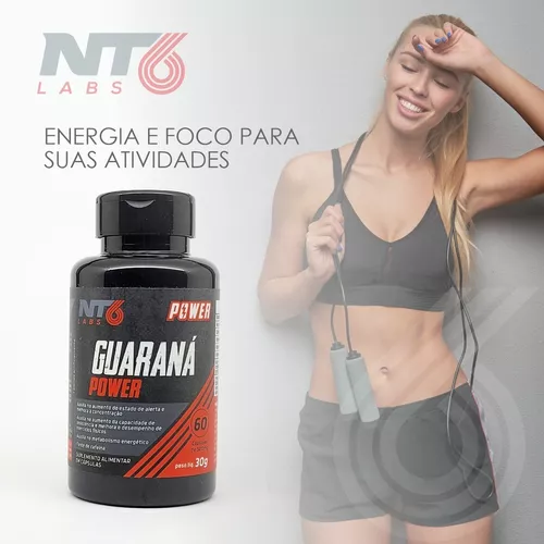 Suplemento energético Guaraná Power 60 cápsulas - NT6