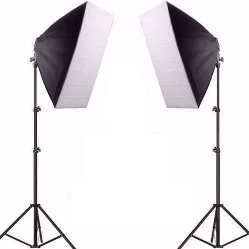 Kit Iluminação Estudio Videos Youtube 2 Softbox 70cm 2 Tripe