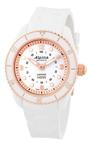 Reloj Alpina Al-281wy3v4 Para Mujer De Cuarzo Esfera