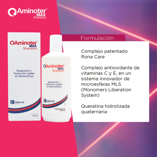 Aminoter Max Shampoo Anticaída Repara Y Protege 300ml