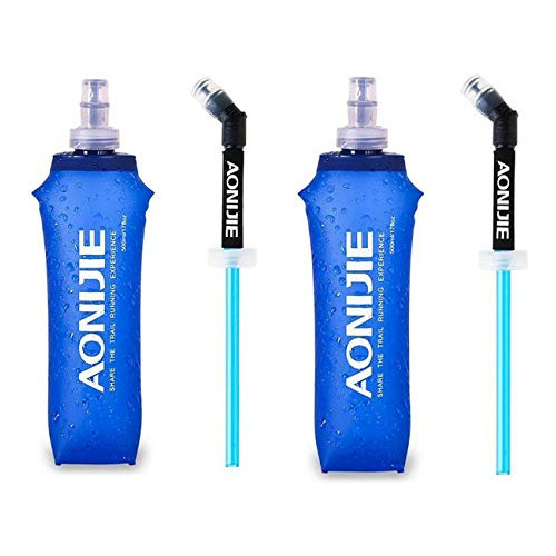 Aonijie Pack 2 Tpu Soft Hydration Water Bottles Collapsible