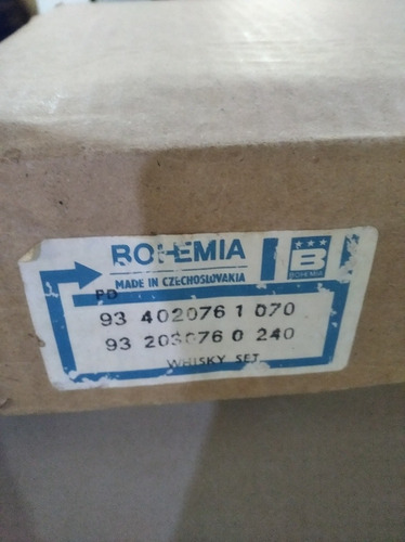 Imagen 3 de 6 de Licorera Cristal Bohemia Original Nueva