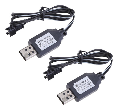 Cable Cargador Usb A Sm De 250 Ma, 2 Unidades, Conector Ni-c