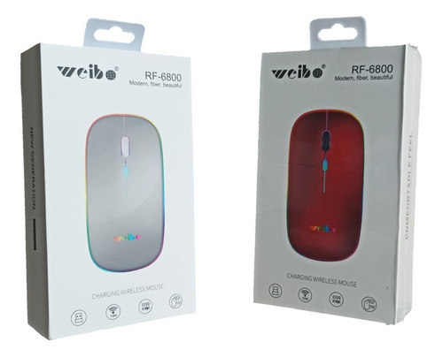 Mouse Inalámbrico 2.4g Silencioso Recargable Weibo Raton