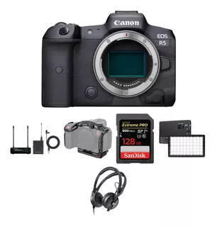 Kit De Grabación De Audio Y Cámara Canon Eos R5 Sin Espejo