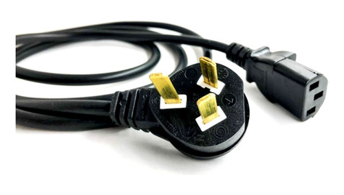 Cable Corriente Power Interlock Pc 3 Patas Monitor 250v 10a