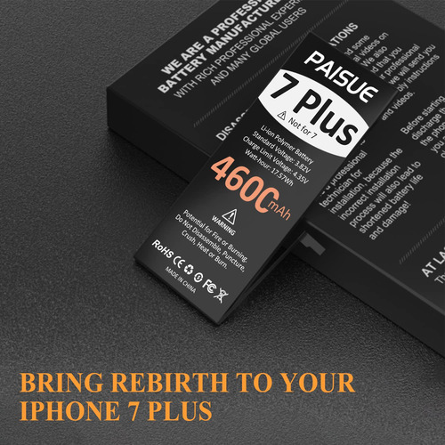 Bateria Para iPhone 7 Plus 4600 Mah Alta Capacidad Mejorada