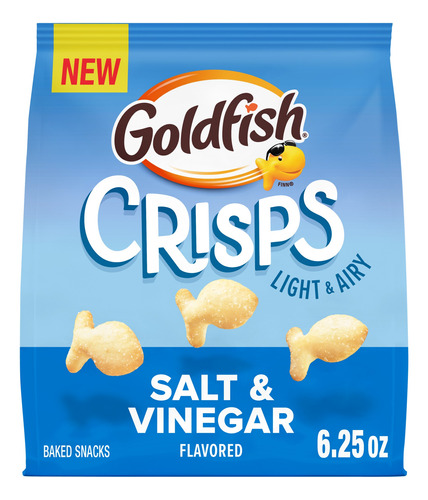 Papas Goldfish Crisps Salt & Vinegar 177g Americana