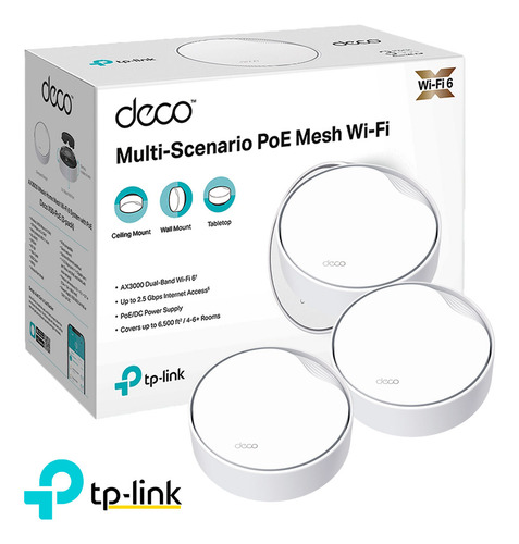 Deco X50-poe 3 Pack Wifi 6 Tp Link Sistema Mesh Ax3000
