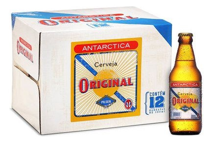 Caja Cerveza Antártica Original 300ml X12u Importada Brasil