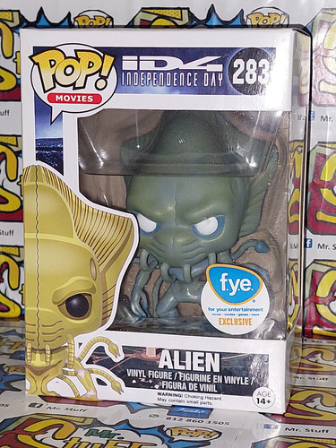 Funko Pop Alien Blue #283 #id4 Independence Day Exlusive Fye