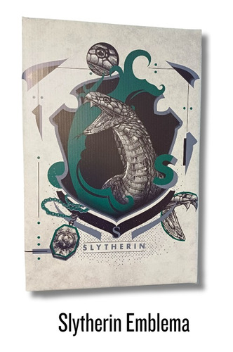 Cuadro Harry Potter - Slytherin - 82x55 Cm Edición Limitada