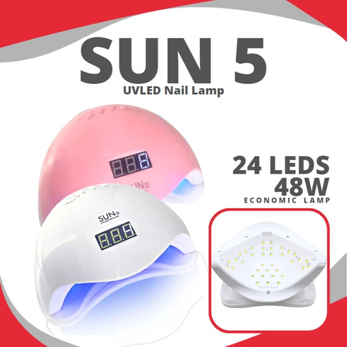 Cabine Led Uv Sun One 5 Digital Com Timer Sensor Bivolt 48w