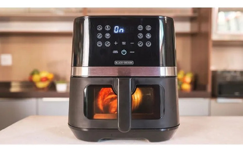 Air Fryer Gigital AfdLG Com Visor Frontal 127v Black Decker