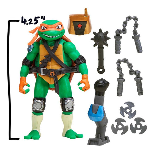 Michelangelo Tartarugas Ninja Articulado E Licenciado