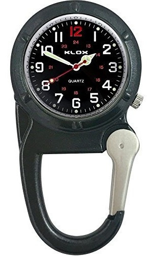 Clipon Reloj Negro Dial Negro