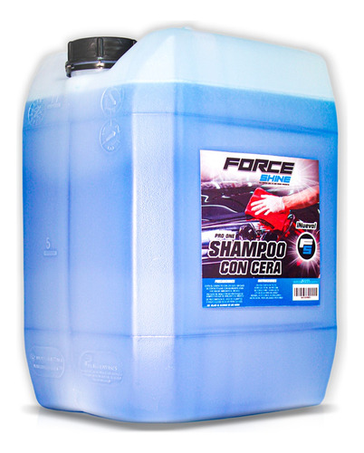 10 Litros De Shampoo Para Lavar Autos Con Cera Force Shine