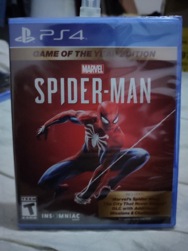 Juego Ps4 Spiderman Game Of The Year Edition Nuevo Y Sellado