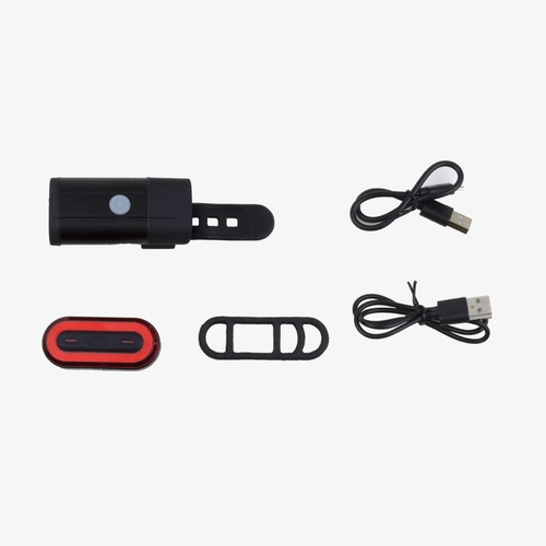 Imagen 5 de 6 de Pack Luz Bicicleta Delantera Y Trasera Eltin Focus 400+40lm