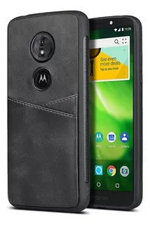 Estojos De Cartão De Couro Motorola Moto G6 Play Fashion Lg2