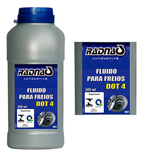 Fluido Oleo De Freio E Embreagem Dot4 500ml - Radnaq