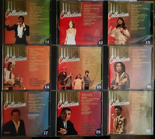 Colección 9 Cds Hits Collection. Intérpretes Originales. 