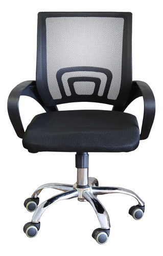 Cadeira Executive Business Office, mesa, altura ajustável, cor: preto, material de estofamento: malha