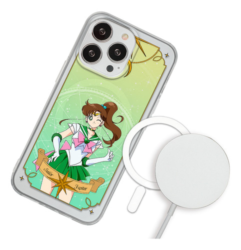 Funda Para iPhone Magsafe Sailor Moon Sailor Jupiter Sailor Verde Anime