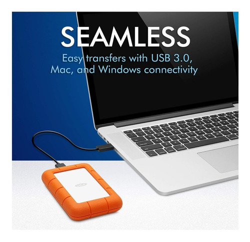 Imagen 3 de 6 de Disco Duro Externo Lacie Rugged Mini Lac301558 1tb Mac Y Pc