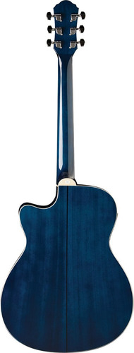 Guitarra Electroacústica Azul, Oscar Schmidt Oacef Tbl Color Azul Oscuro Orientación De La Mano Derecha