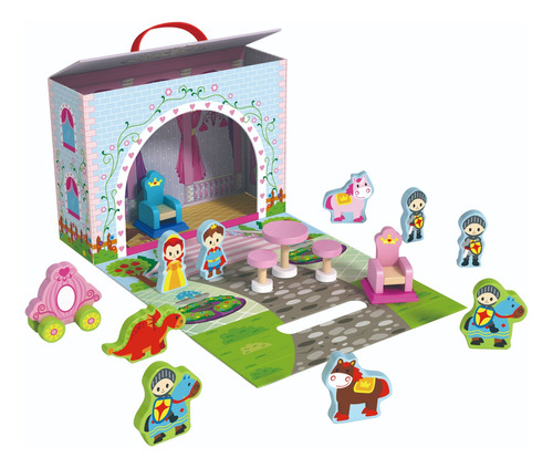 Juego De Madera Interactivo Tooky Toy Montessori Princesas