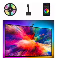 Comprar Banna Tira Led Televisión Wifi Luz De Inmersión Cine Tv Aplicación,Adecuado Para Televisores De 55-65 Pulgadas,Experiencia De Inmersión,Wi-Fi Tv Backlight Funciona Con Alexa y Google Assistant
