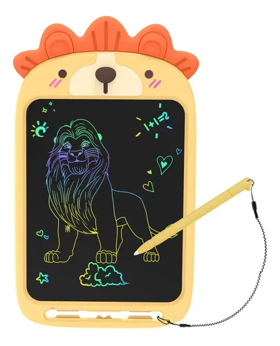 12 Pulgadas Tableta de Dibujo Niños, Pizarrón Mágico Borrable Tableta de Escritura LCD Reutilizable Vistoso, Juguete Educativo, Writing y de