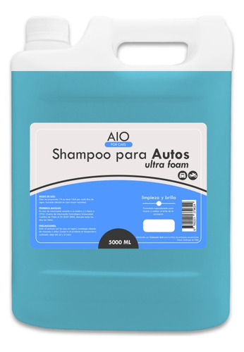 Shampoo Para Auto Ultra Foam Brillo Activo 5lt Aio