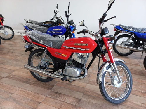 Imagen 1 de 25 de Suzuki Ax 100 2023 Rojo 0km Motocalle Suzuki Agronomia