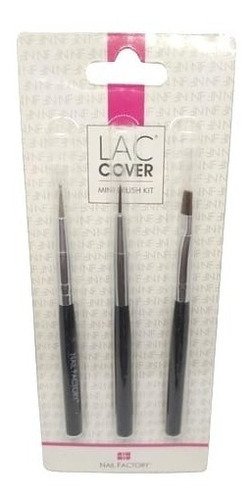 Set De 3 Pinceles Mini Kit Brush De Nail Factory