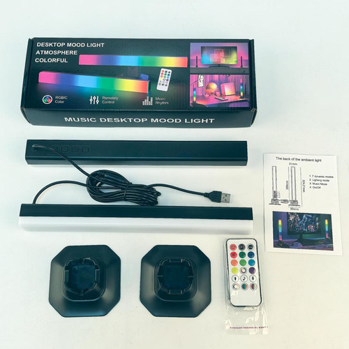 Barra De Luz Rgb Con Luz De Fondo Para Juegos, Decoración