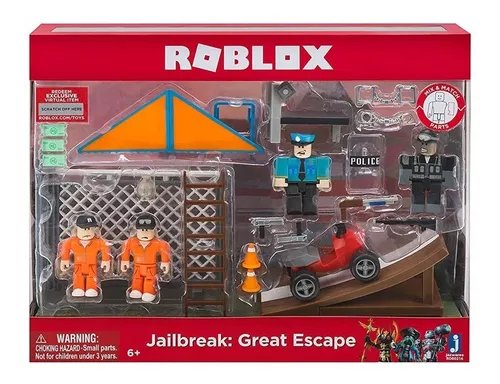 Pack Action Figure Jailbreak: Roblox Great Escape 24 Peças - Sunny