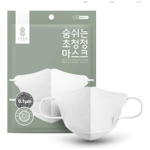 Bidameun Cubrebocas Coreano Con Filtro Nano Soomlab 6 Pz