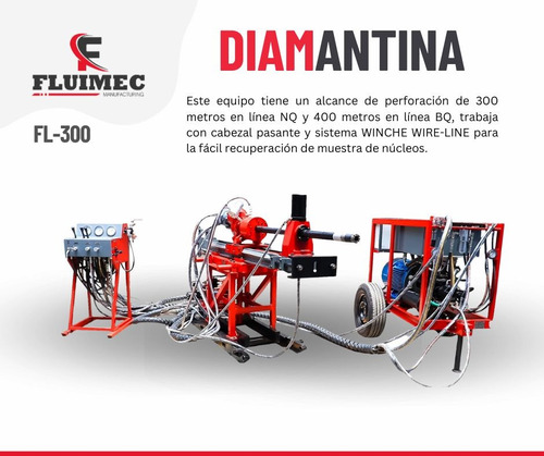 Diamantina Fl-300/ Extrae Muestras De 46 Mm Y 36 Mm