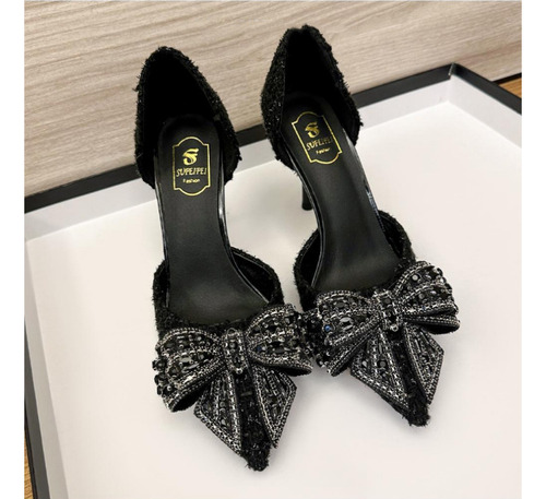 W Sandalias De Tacón Alto De Mujer Con Correa Transparente