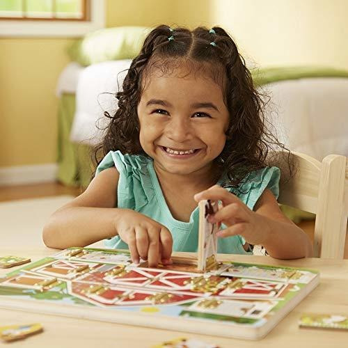 Melissa Y Doug Hide Y Seek Farm (juguetes De Desarrollo, Tab