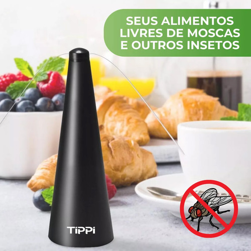 Kit 2 Ventilador Repelente De Mesa Espanta Inseto Mosquito Mosca Jardim Restaurantes Buffet Lanchonete Tippi