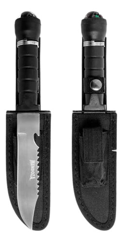 Cuchillo Supervivencia Mendoza Acero Inoxidable Con Brújula