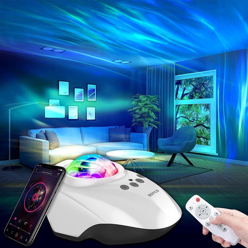 Proyector De Galaxias Aurora Con Altavoz Bluetooth
