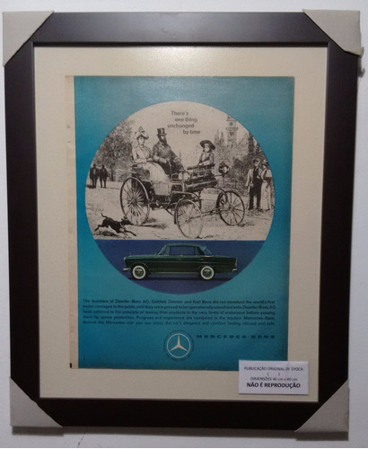 Mercedes Bens Década De 60 - Quadro Publicação Antiga