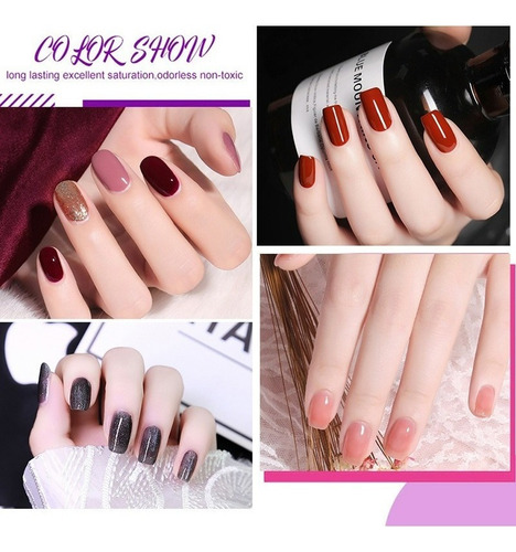 Juego De 18 Esmaltes En Gel Semipermanentes Con Lámpara Uv P